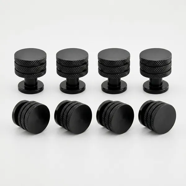Black_Knurled_Cabinet_Knob,_Finish,_Round_Shape,_For_Drawer_And_Cabinet_Door_(8,_Black)_(30_x_23)_MM