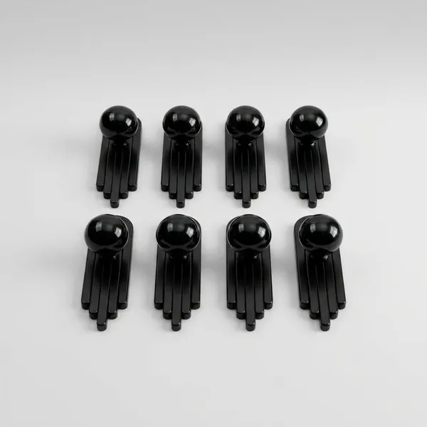 Art_Deco_Door_And_Cabinet_Knob_With_Metal_Backplate,_Ball_Knob,_Elegant_Finish,_Easy_To_Install_(8,_Black,_3Inch)_(45_X_25)_MM