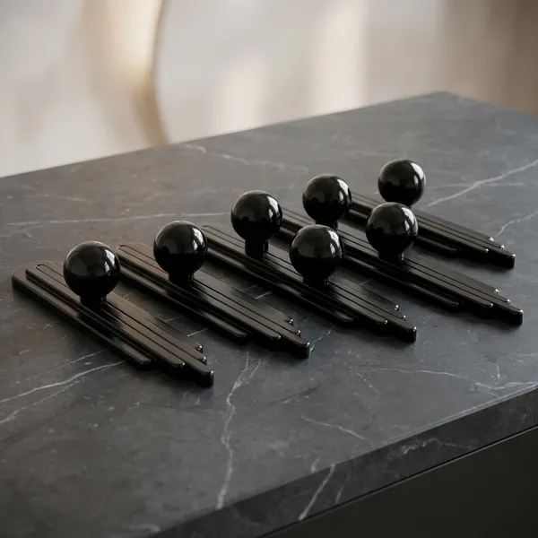 Art_Deco_Door_And_Cabinet_Knob_With_Metal_Backplate,_Ball_Knob,_Elegant_Finish,_Easy_To_Install_(8,_Black,_3Inch)_(45_X_25)_MM