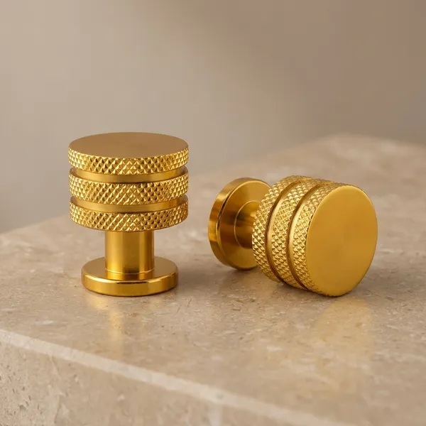 Knurled_Cabinet_Knob,_Finish,_Round_Shape,_For_Drawer_And_Cabinet_Door_(2,_Gold)_(30_x_23)_MM