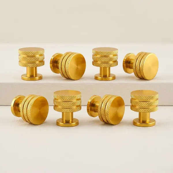 Knurled_Cabinet_Knob,_Finish,_Round_Shape,_For_Drawer_And_Cabinet_Door_(8,_Gold)_(30_x_23)_MM