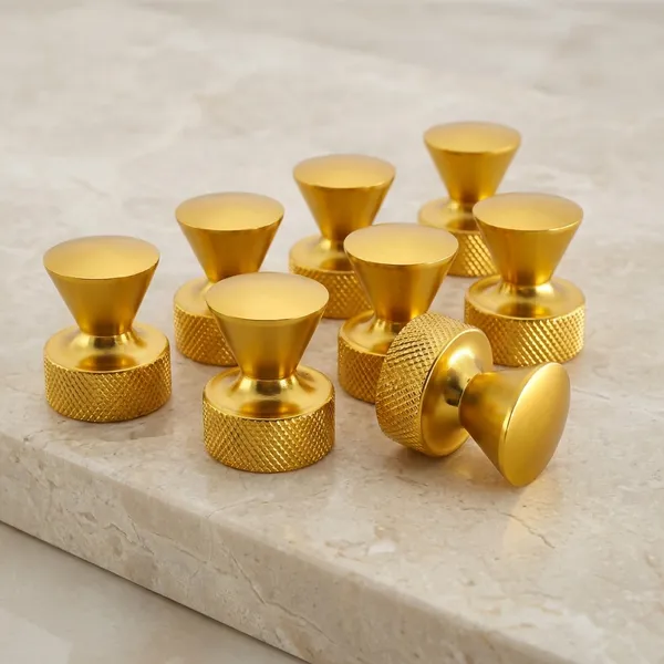 Knurled_Cabinet_Knob,_Brushed_Finish,_For_Drawer_And_Cabinet_Door_(8,_Gold)_(30_x_23)_MM