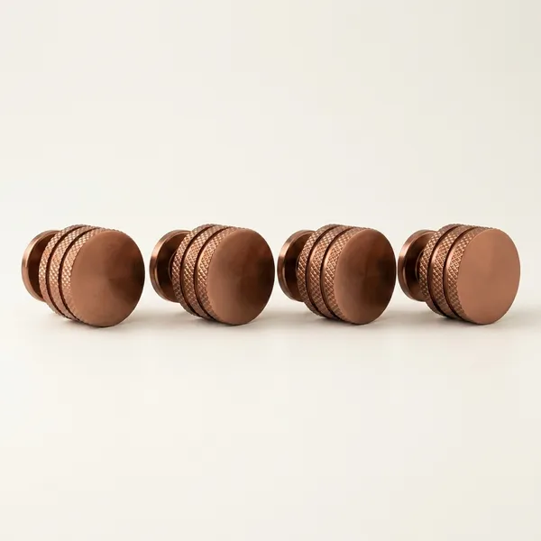 Knurled_Cabinet_Knob,_Finish,_Round_Shape,_For_Drawer_And_Cabinet_Door_(4,_Rose_Gold)_(30_x_23)_MM