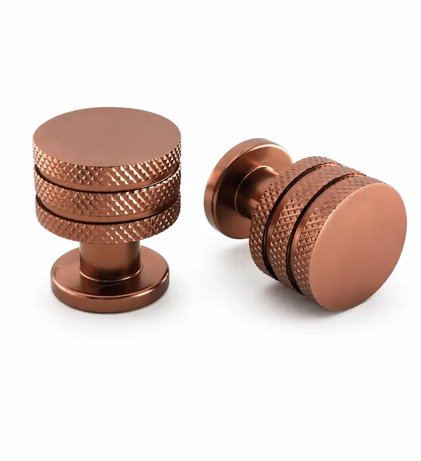 Knurled_Cabinet_Knob,_Finish,_Round_Shape,_For_Drawer_And_Cabinet_Door_(8,_Rose_Gold)_(30_x_23)_MM