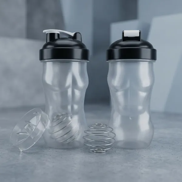 Powergripx_Transparent_Plastic_Protein_Shaker_Bottle_With_Mixing_Ball_-_Pack_of_2