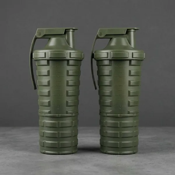 Powergripx_Green_Plastic_Tactical_Protein_Shaker_Bottle_-_Pack_of_2