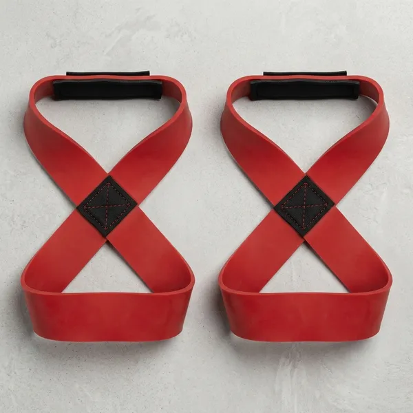 Powergripx_Red_Latex_Figure_8_Resistance_Band_-_Pack_of_2