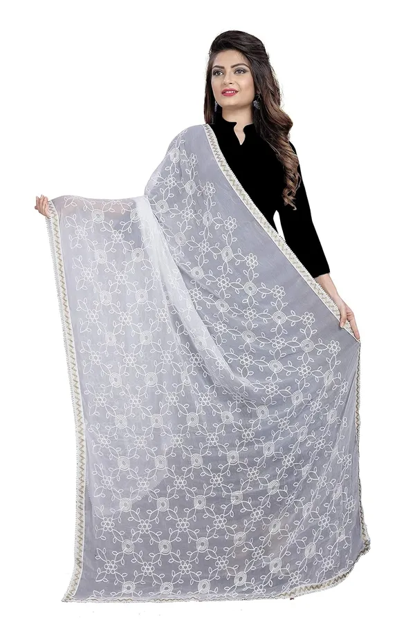 Women_Embroidered_Chiffon_Dupatta_White_Free_Size