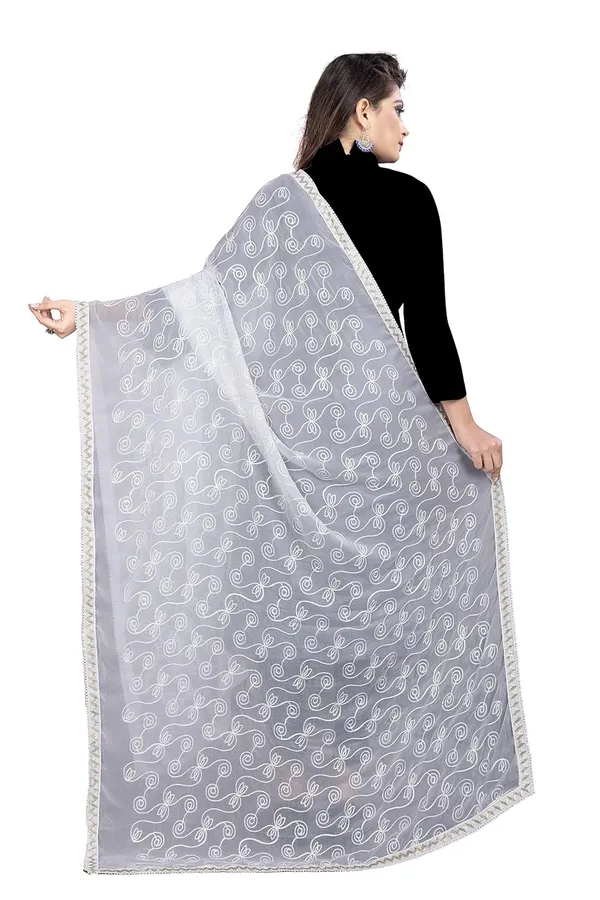 Women_Embroidered_Chiffon_Dupatta_White_Free_Size