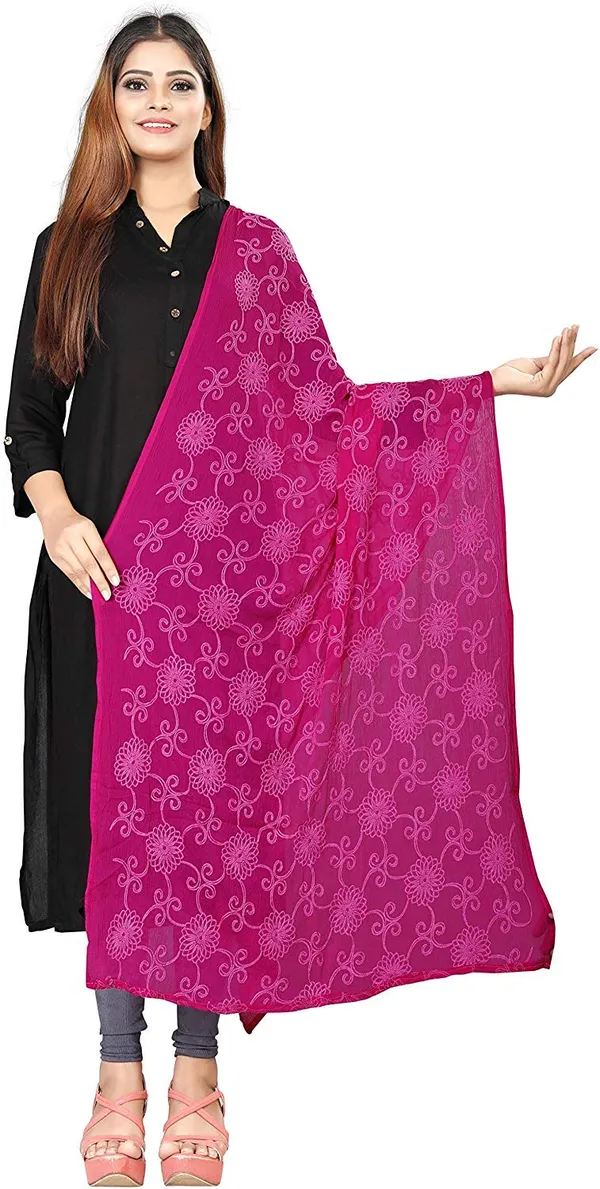 Women_Designer_Pure_Chiffon_Dupatta_With_Pure_Cotton_Thread_Embroidery_Work