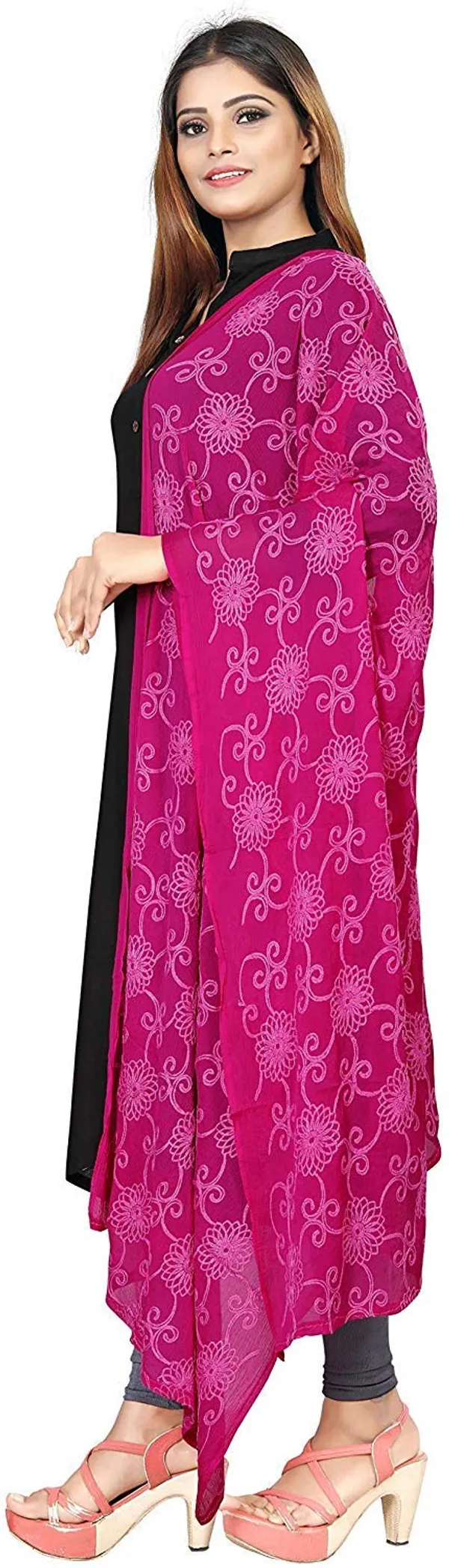 Women_Designer_Pure_Chiffon_Dupatta_With_Pure_Cotton_Thread_Embroidery_Work