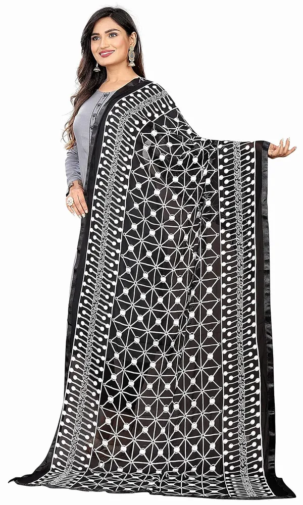 Miss_India_Women_Chiffon_Dupatta_With_Gold_Embroidery_Work