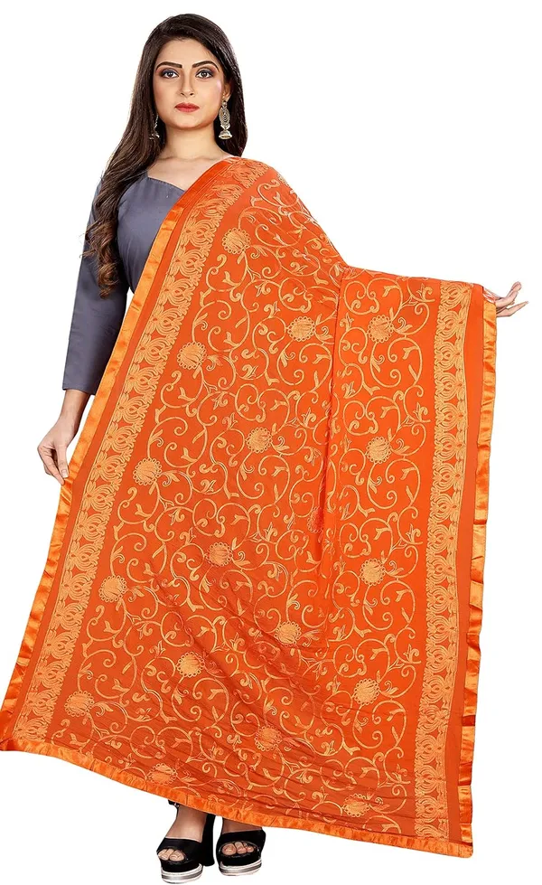 Miss_India_Women_Chiffon_Dupatta_With_Gold_Embroidery