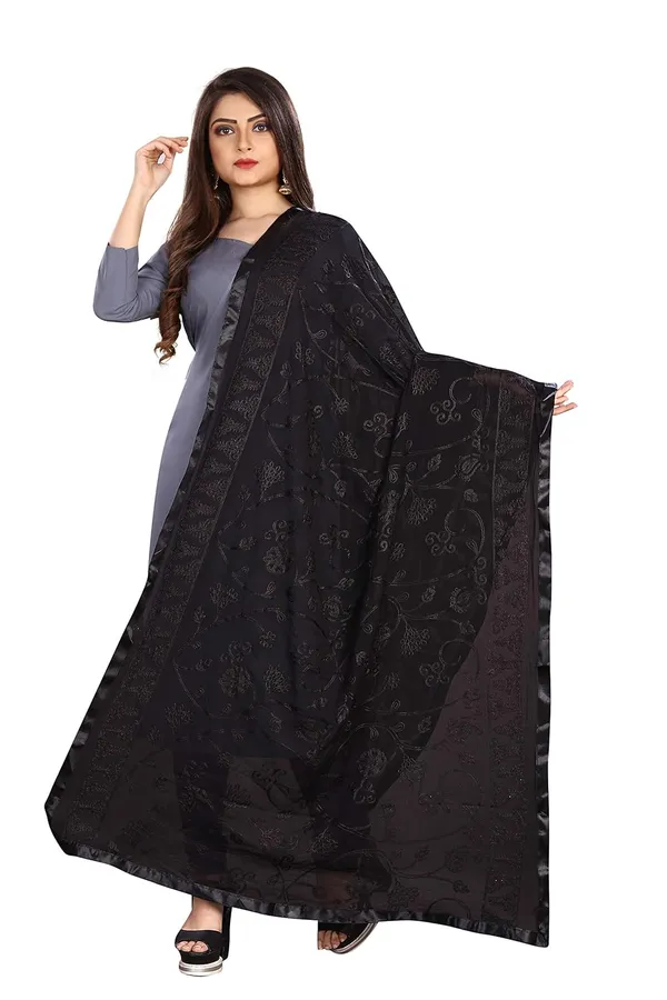 Miss_India_Women_Chiffon_Dupatta_With_Gold_Embroidery