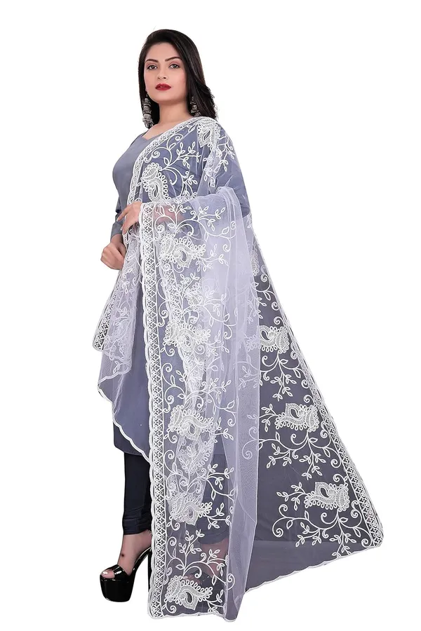 Women_Embroidered_Nylon_Net_Dupatta