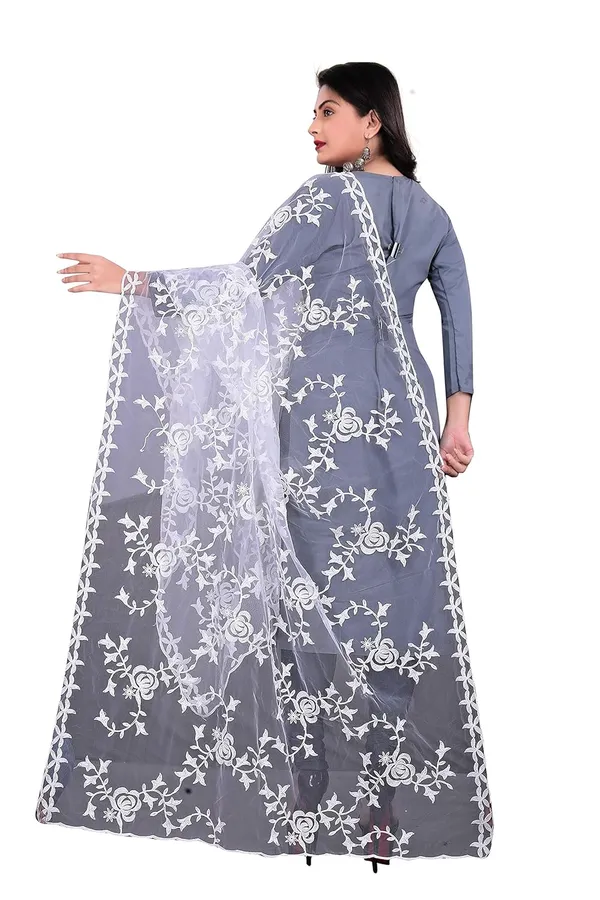 Women_Embroidered_Nylon_Net_Dupatta