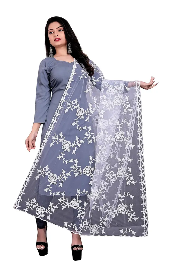 Women_Embroidered_Nylon_Net_Dupatta