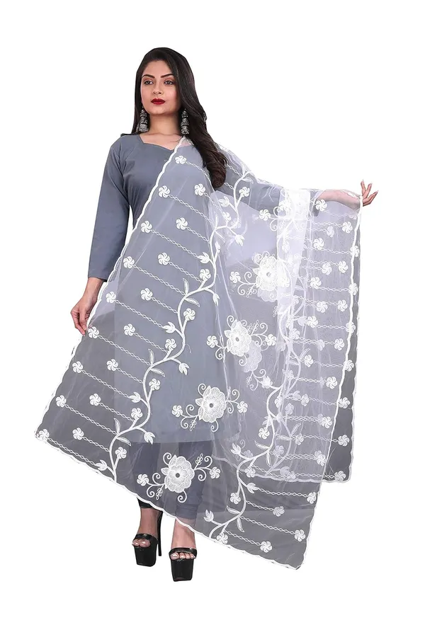 Women_Embroidered_Nylon_Net_Dupatta