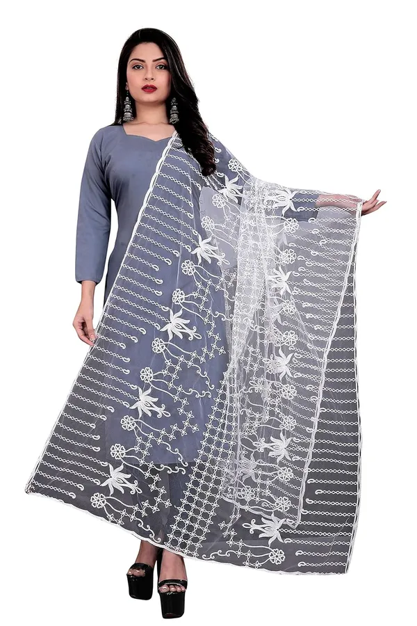Women_Embroidered_Nylon_Net_Dupatta