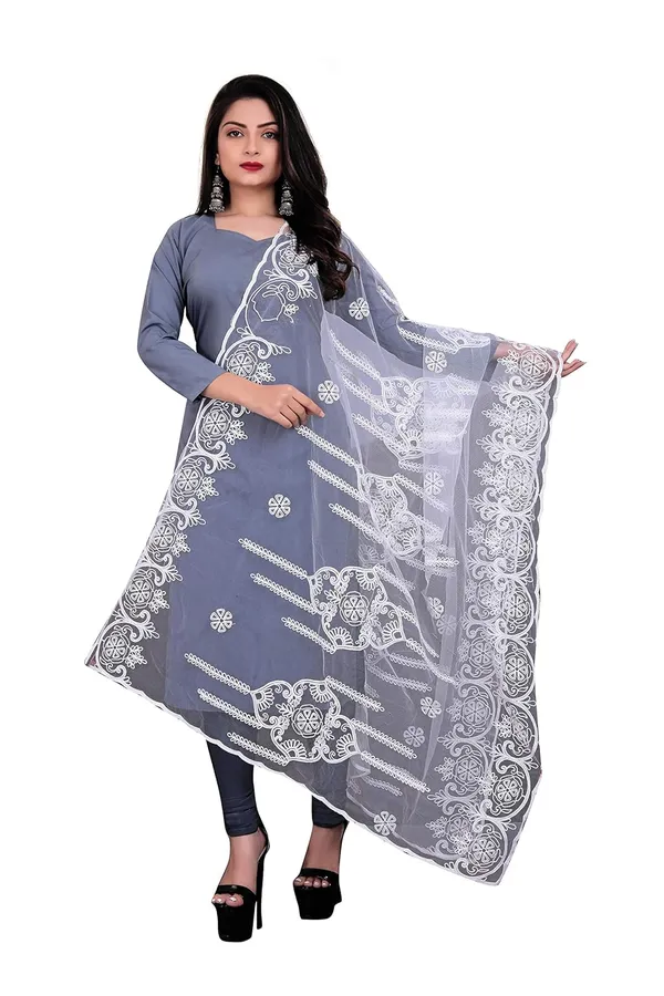 Women_Embroidered_Nylon_Net_Dupatta