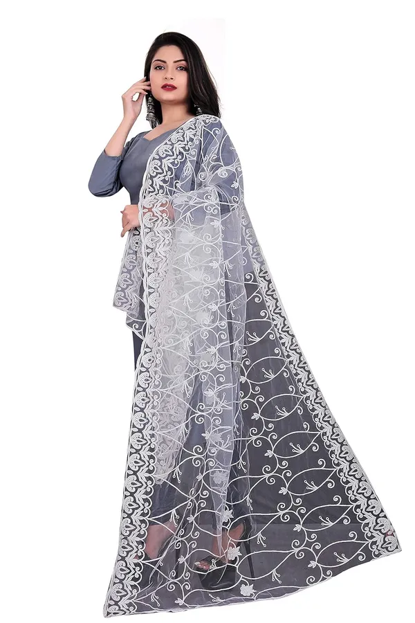Women_Embroidered_Nylon_Net_Dupatta