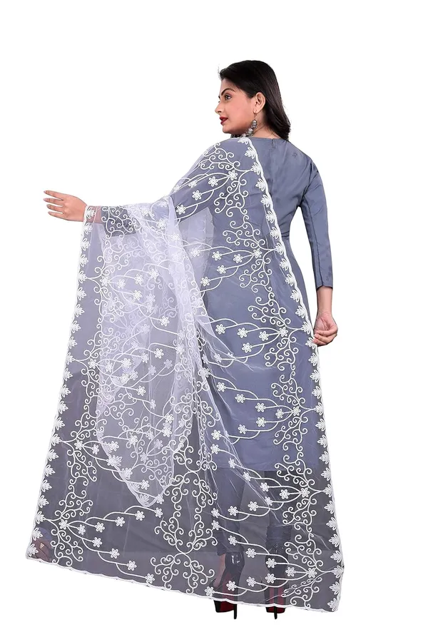 Women_Embroidered_Nylon_Net_Dupatta