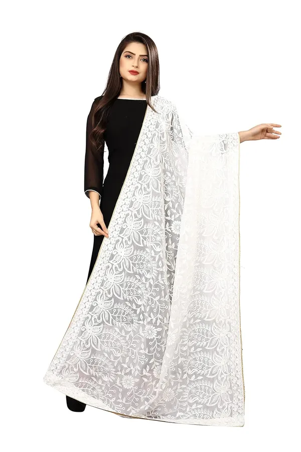 Designer_Women_Pure_Georgette_Kashmiri_Embroidered_Dupatta
