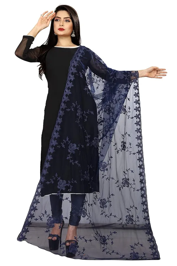 Women_Nylon_Net_Embroidered_Dupatta