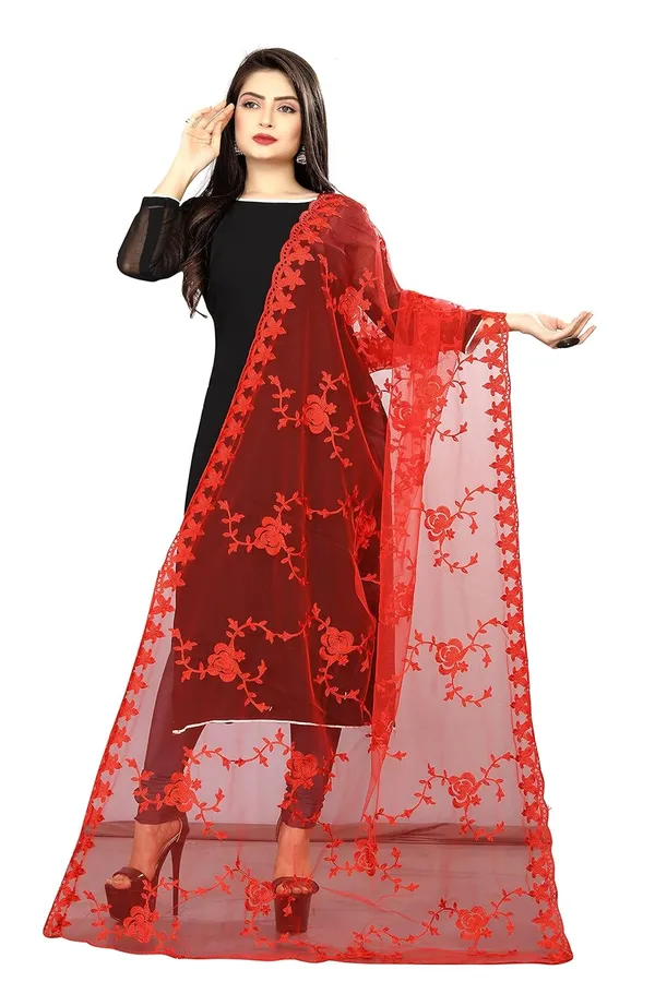 Women_Nylon_Net_Embroidered_Dupatta