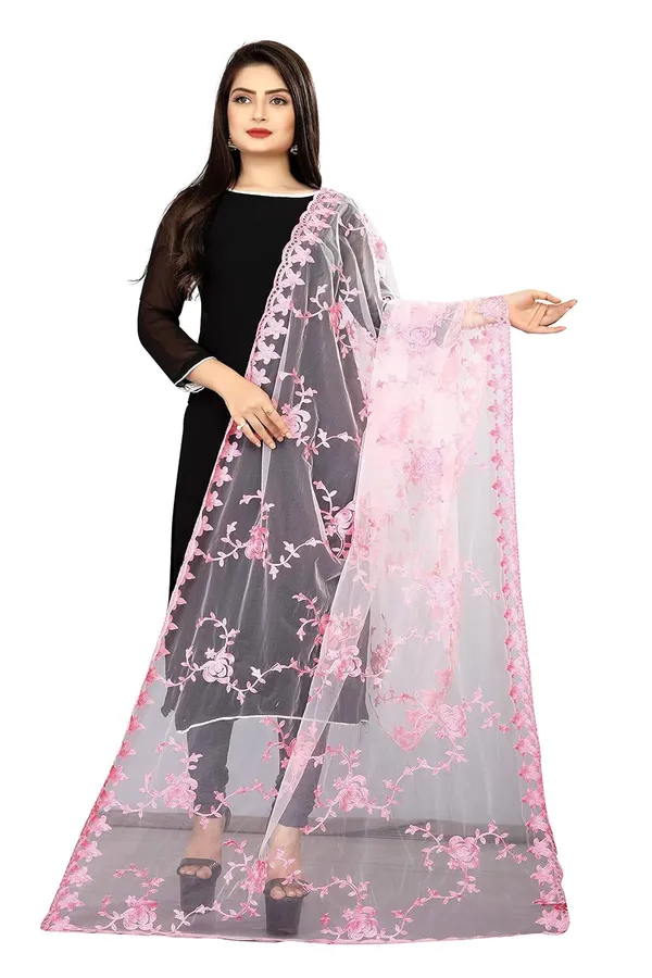 Women_Nylon_Net_Embroidered_Dupatta