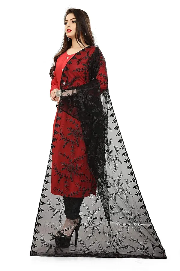 Women_Designer_Nylon_Net_Embroidered_Dupatta