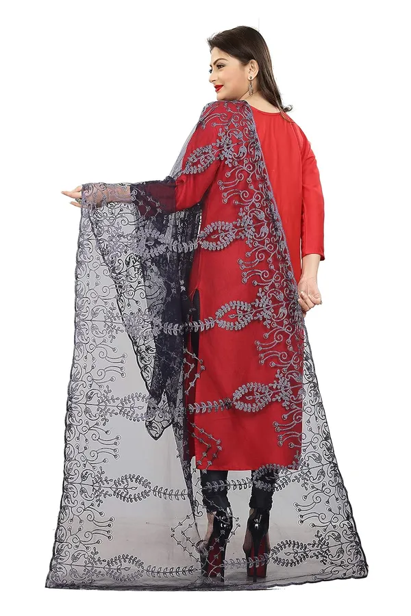 Women_Designer_Nylon_Net_Embroidered_Dupatta