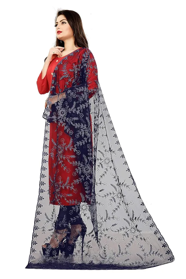 Women_Designer_Nylon_Net_Embroidered_Dupatta