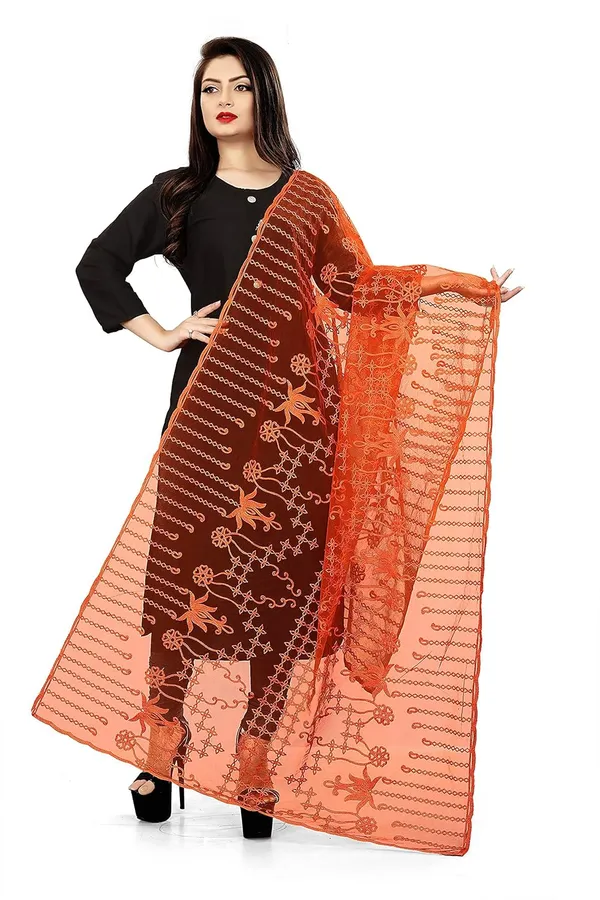 Women_Designer_Net_Embroidered_Dupatta