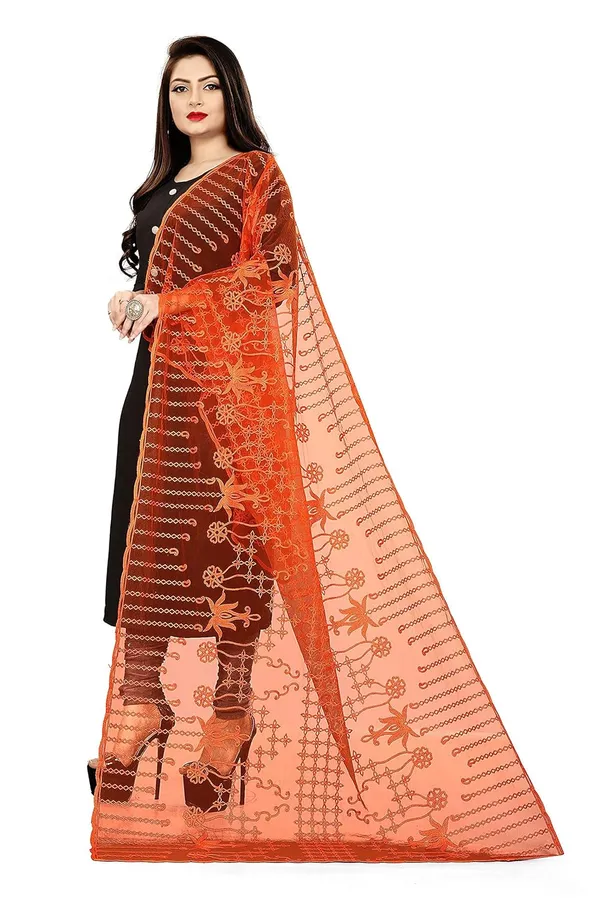 Women_Designer_Net_Embroidered_Dupatta