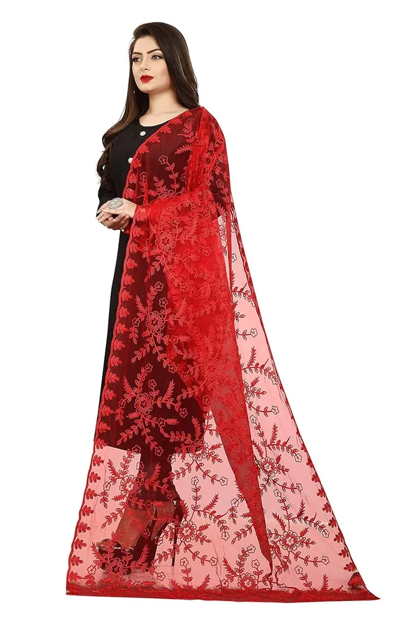 Women_Designer_Nylon_Net_Embroidered_Dupatta