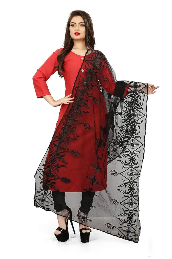 Women_Designer_Nylon_Net_Embroidered_Dupatta