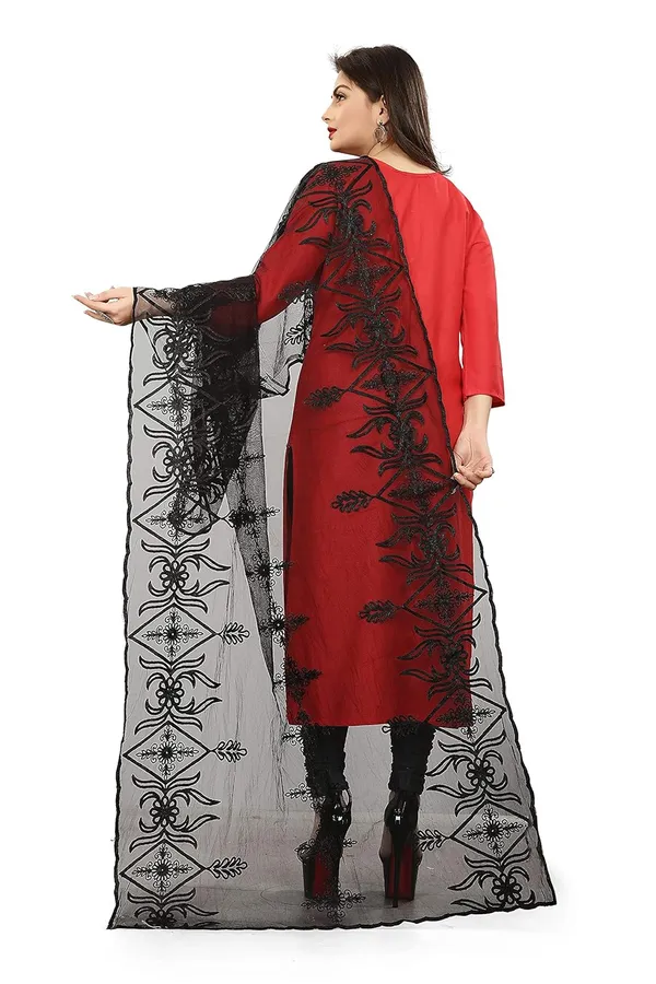 Women_Designer_Nylon_Net_Embroidered_Dupatta
