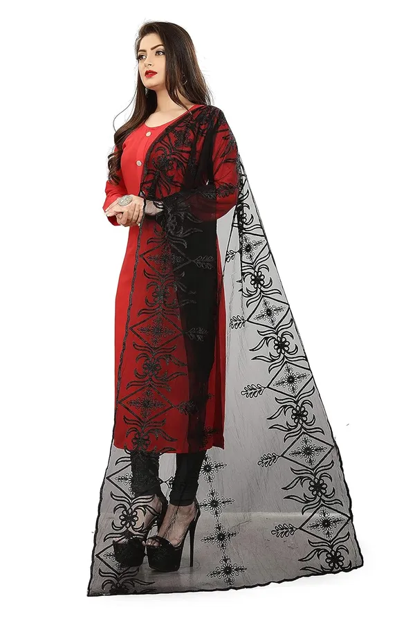 Women_Designer_Nylon_Net_Embroidered_Dupatta