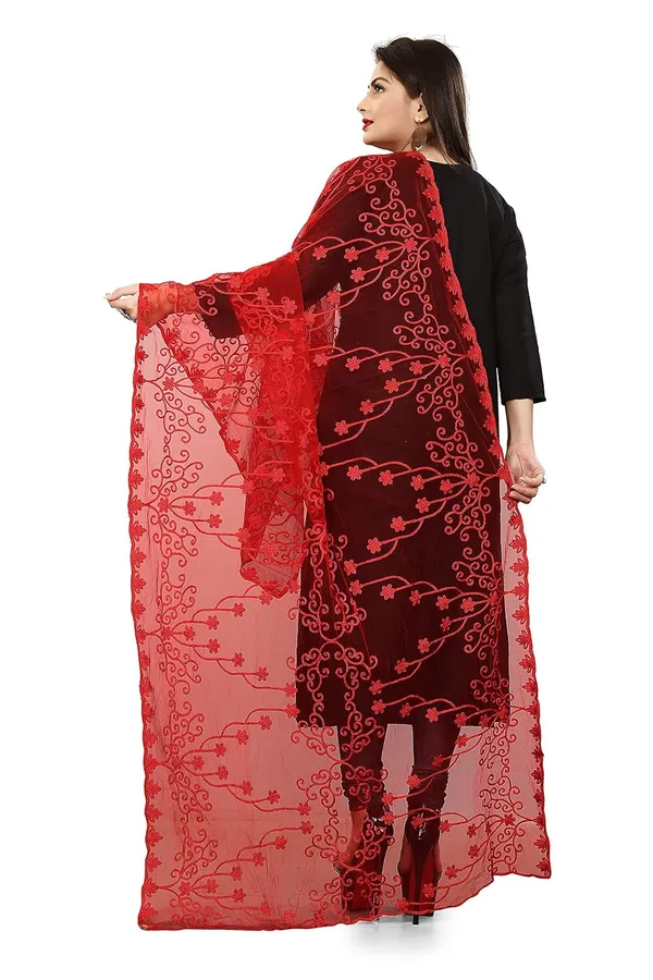 Women_Designer_Net_Embroidered_Dupatta