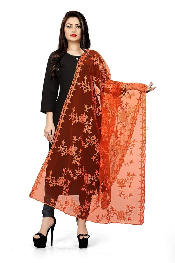 Women_Designer_Net_Embellished_Dupatta
