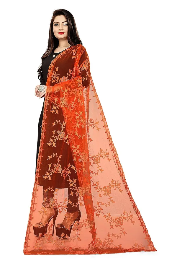 Women_Designer_Net_Embellished_Dupatta