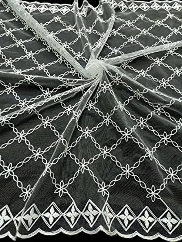 Designer_Women_Nylon_Net_Fancy_Embroidered_Dupatta_For_Women_Girls_White