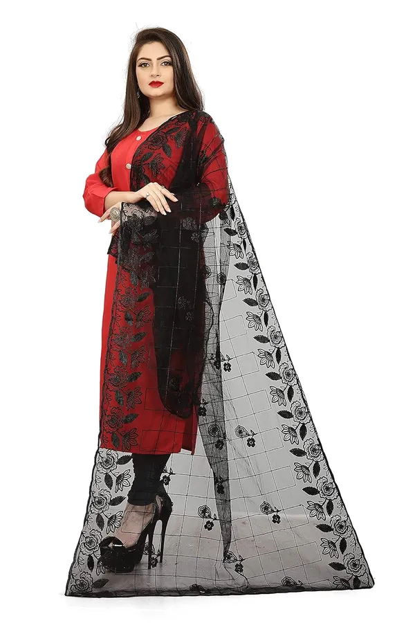 Women_Designer_Net_Embroidered_Dupatta_For_Women_Girl_Free_Size
