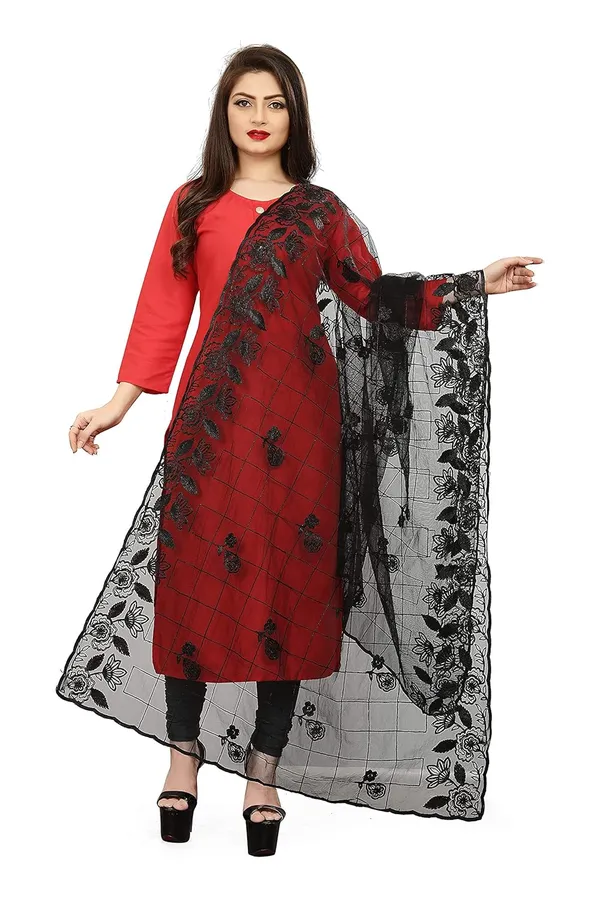 Women_Designer_Net_Embroidered_Dupatta_For_Women_Girl_Free_Size