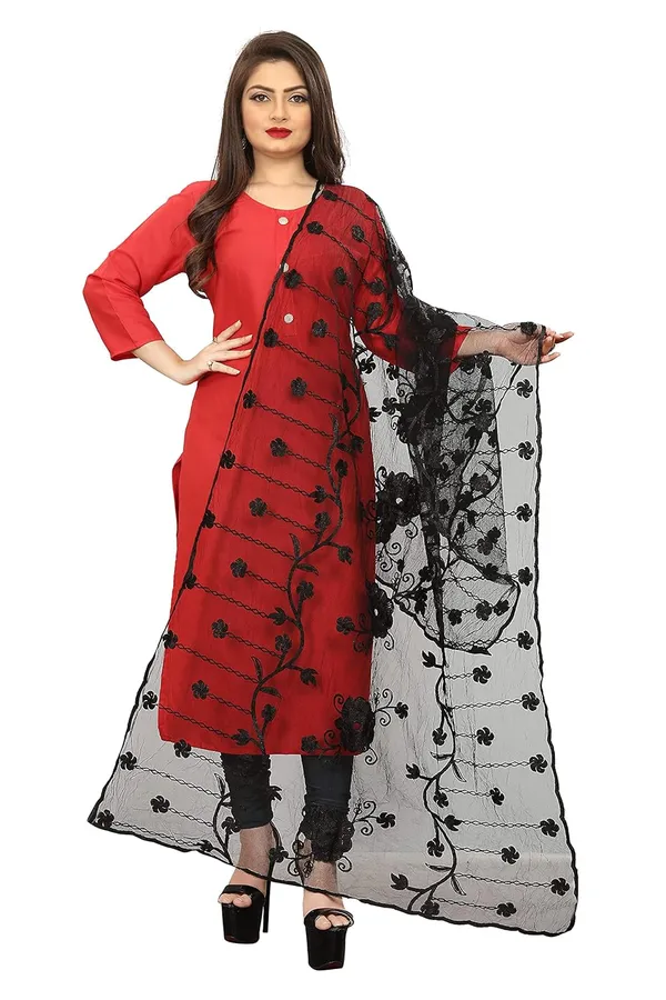 Women_Designer_Embroidered_Net_Dupatta_For_Women_Girl