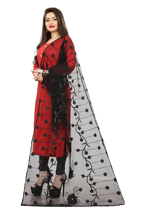 Women_Designer_Embroidered_Net_Dupatta_For_Women_Girl