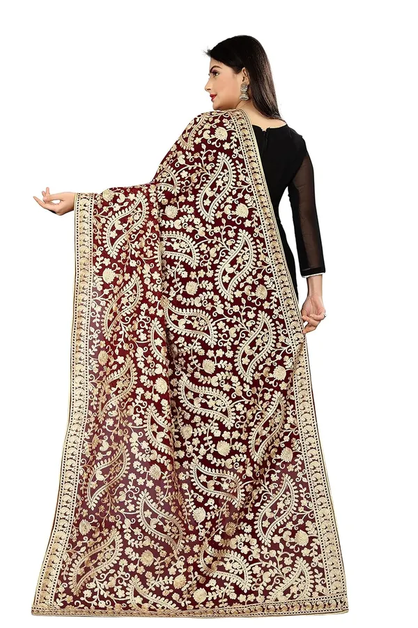 Women_Embroidered_Chiffon_Dupatta