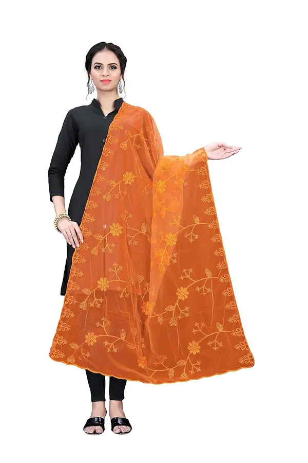 Designer_Women_Nylon_Net_Fancy_Embroidered_Dupatta_For_Women_Girl