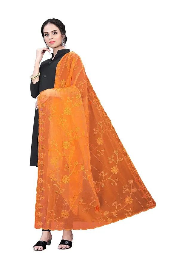 Designer_Women_Nylon_Net_Fancy_Embroidered_Dupatta_For_Women_Girl